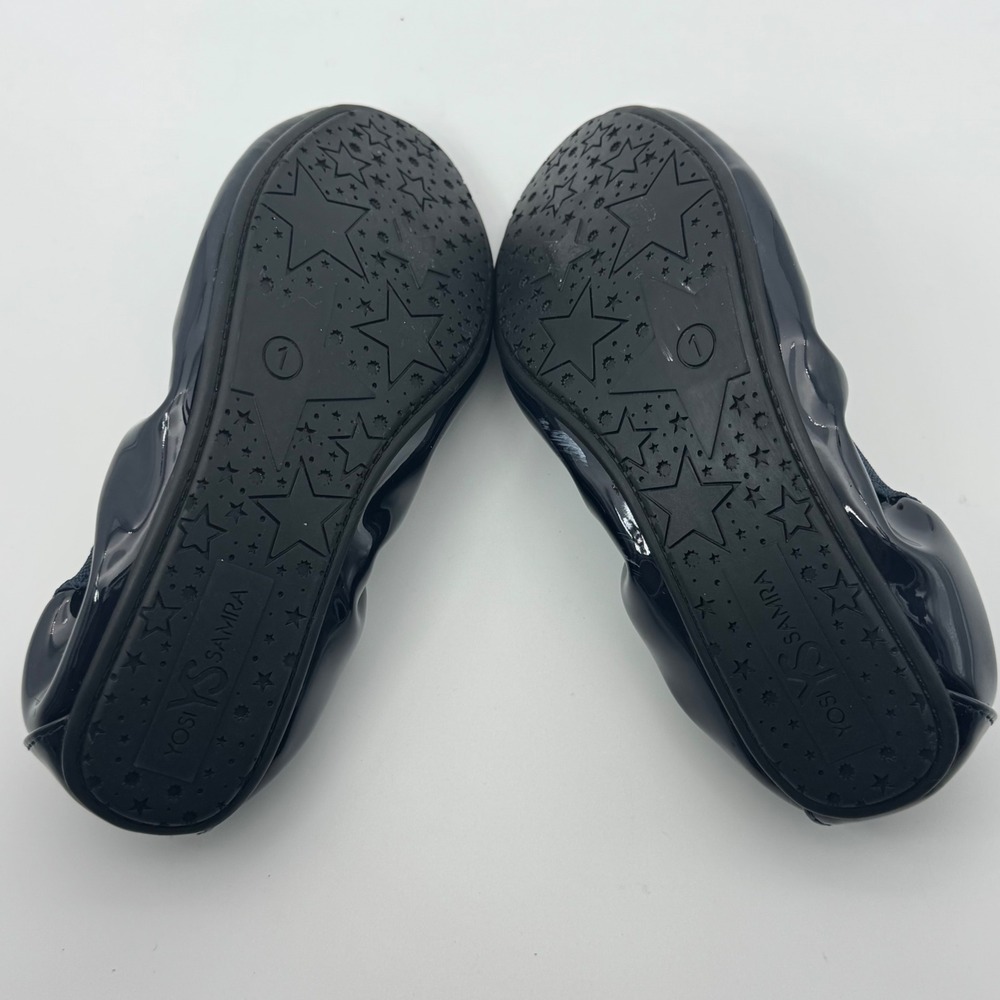 Yosi Samra Ballet Flats Navy Patent Leather Girls Shoes Size 1 - Picture 7 of 9